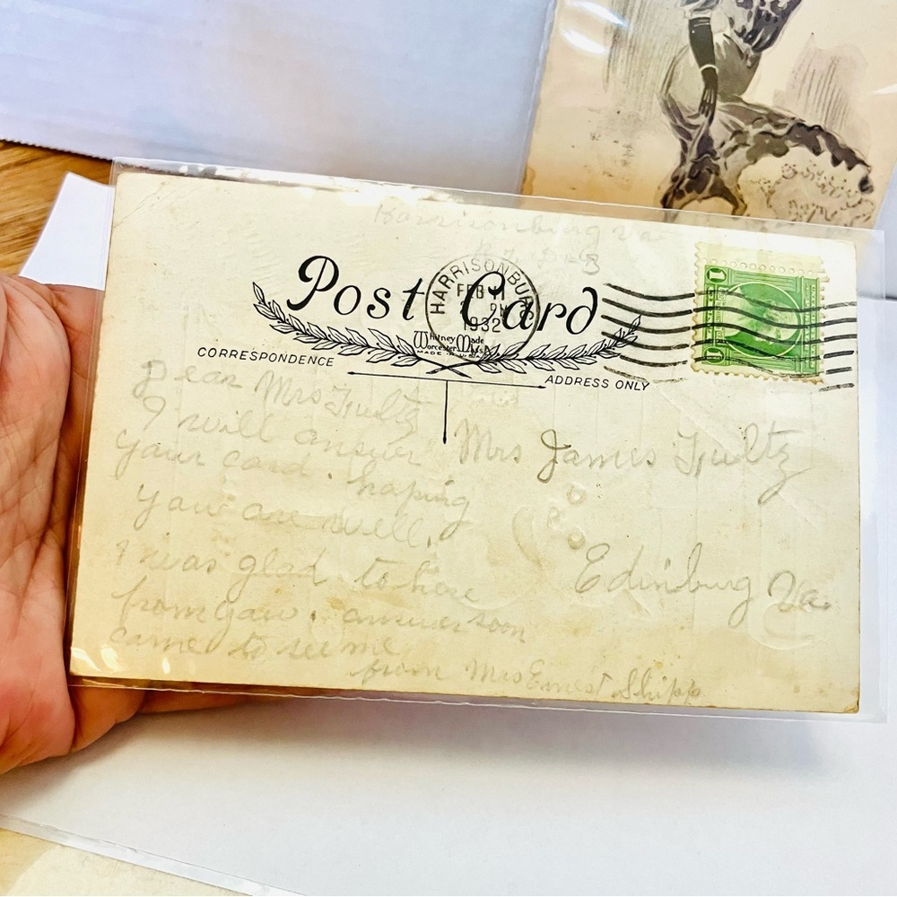 Vintage Early 1900’s Post Cards Lot(3) Posted  1 Cent Read Minor Marks - Picture 6 of 9